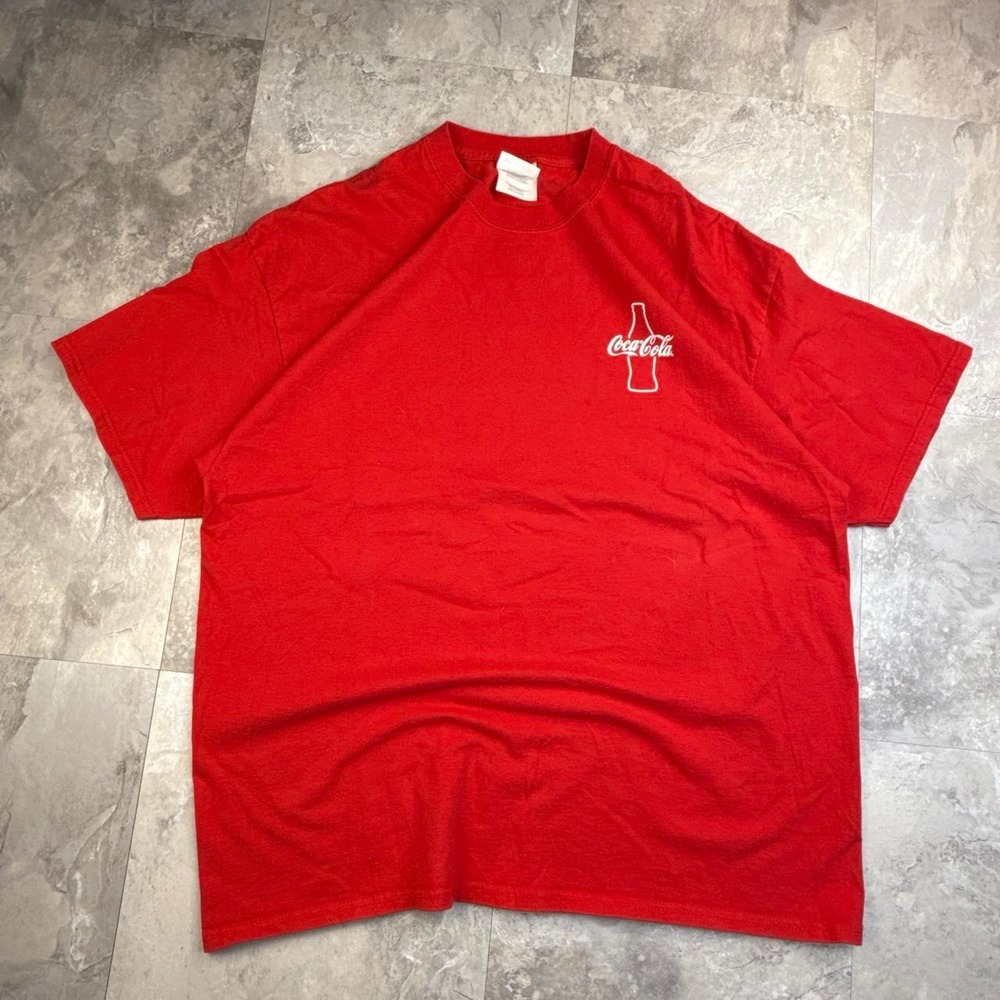Vintage red Coca-Cola Graphic promo T shirt size xl